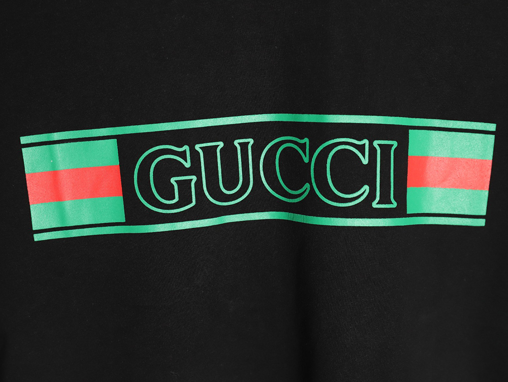 Gucci hollow letter logo print short sleeve