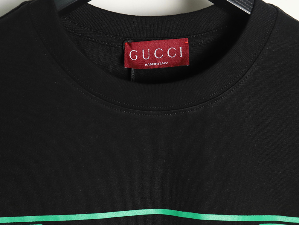 Gucci hollow letter logo print short sleeve