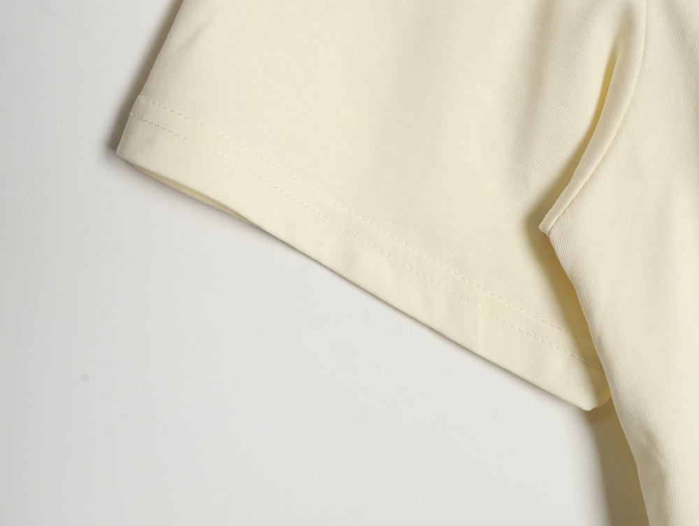 Gucci classic 1921 letter embroidered logo pattern short sleeve