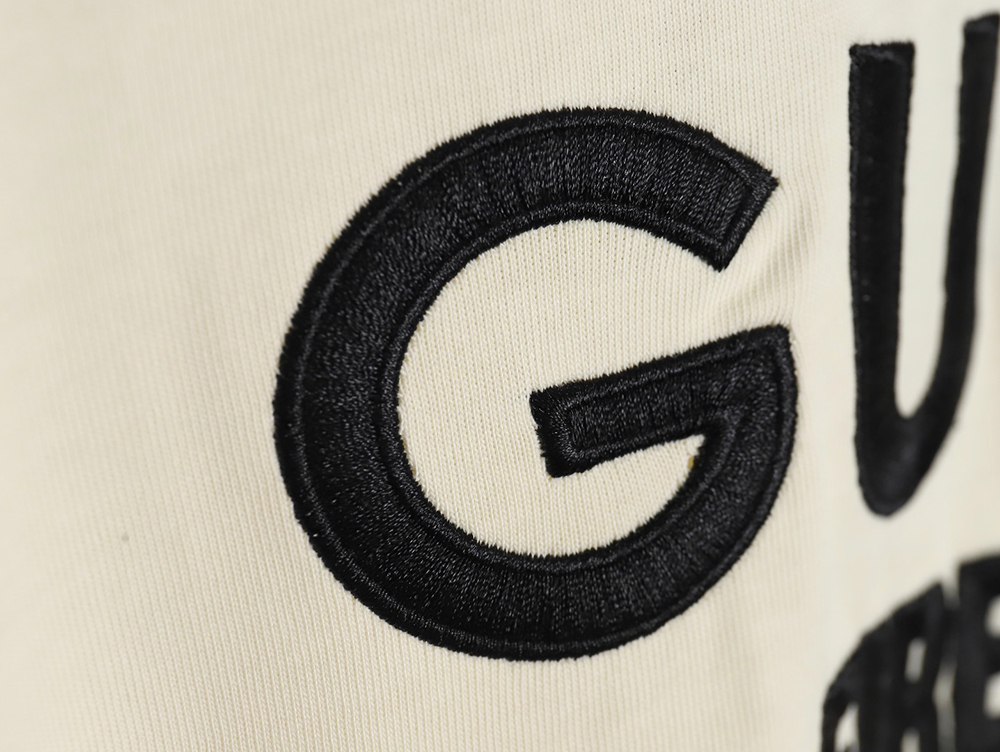 Gucci classic 1921 letter embroidered logo pattern short sleeve