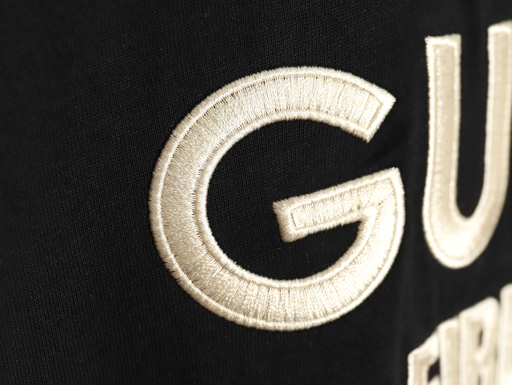 Gucci classic 1921 letter embroidered logo pattern short sleeve TSK1