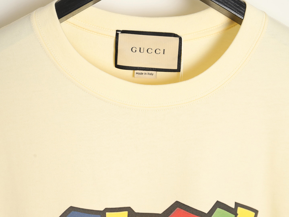 Gucci Mario colorful lettering short-sleeved T-shirt