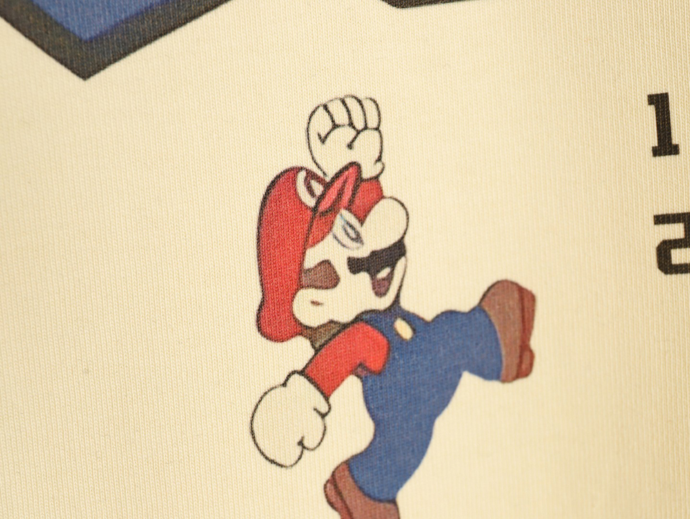 Gucci Mario colorful lettering short-sleeved T-shirt