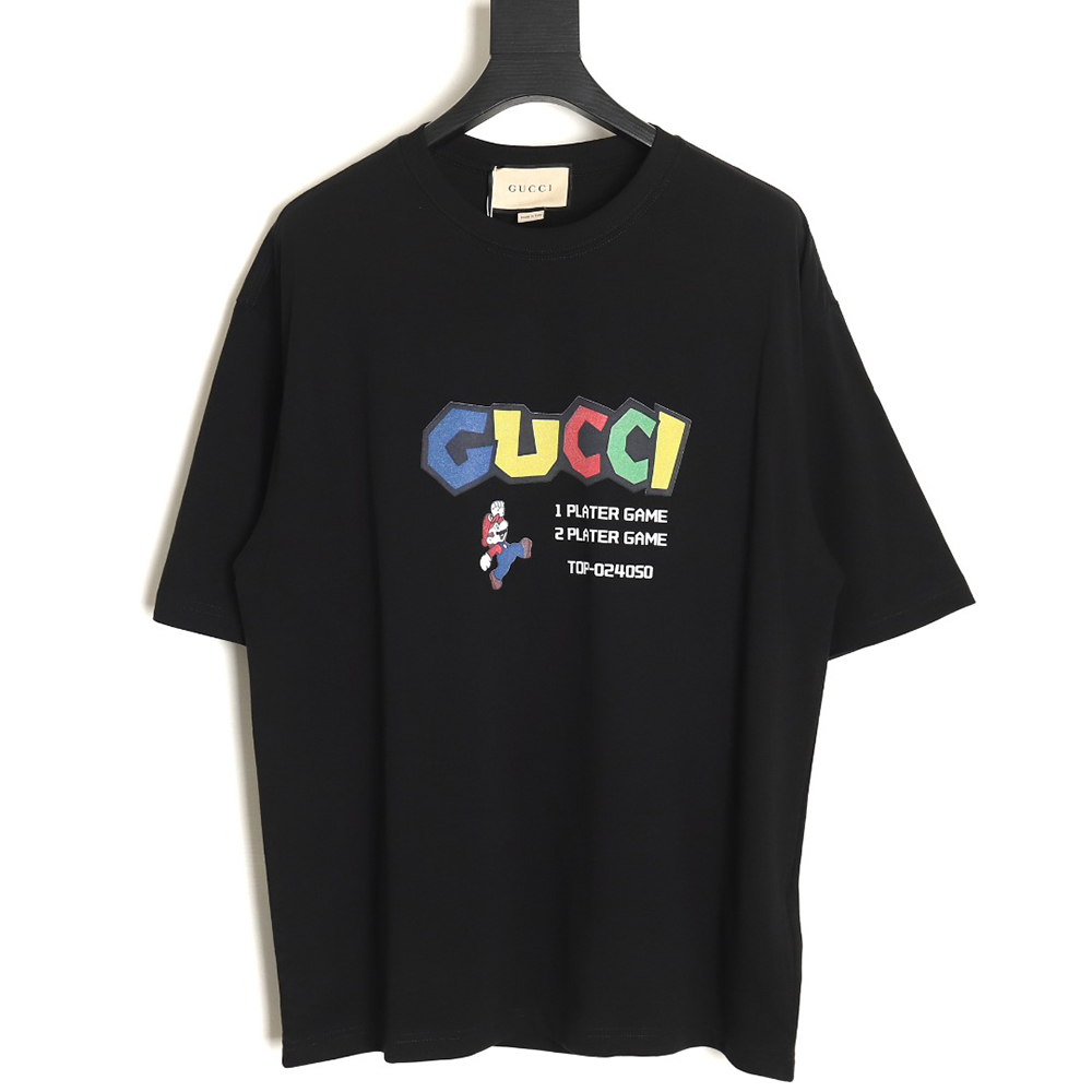 Gucci Mario colorful lettering short-sleeved T-shirt TSK1
