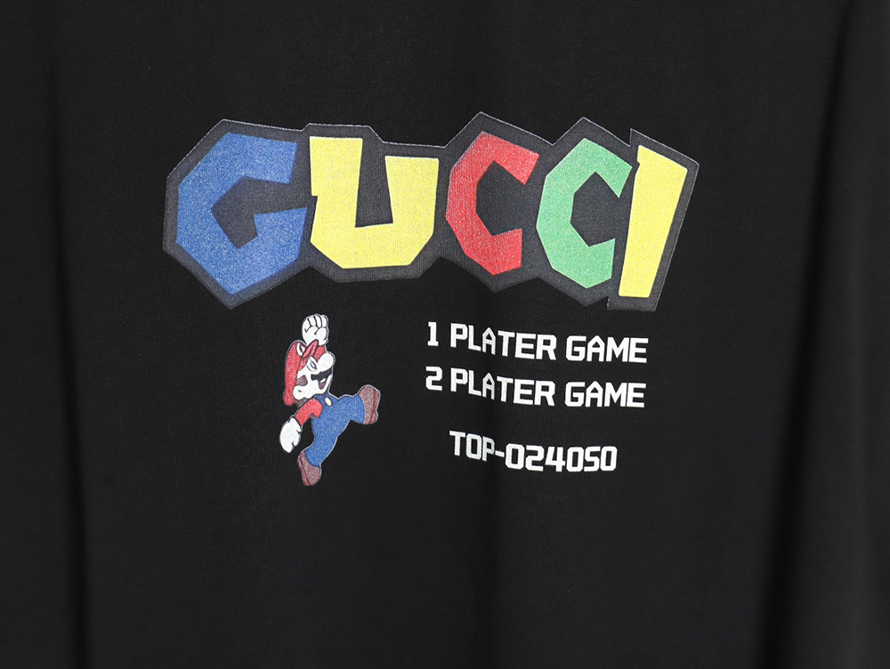 Gucci Mario colorful lettering short-sleeved T-shirt TSK1