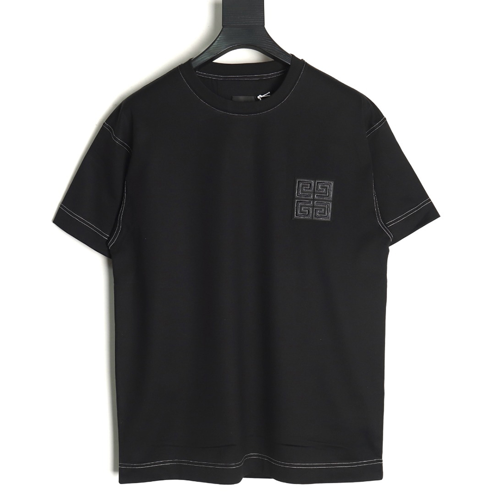 Givenchy chest 4G topstitch embroidered short sleeves TSK1