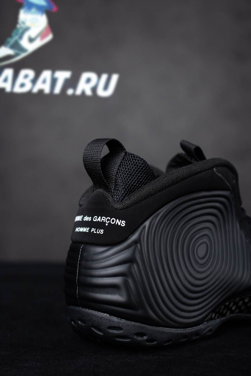 Comme des Garçons Homme Plus x Air Foamposite One ''Black''