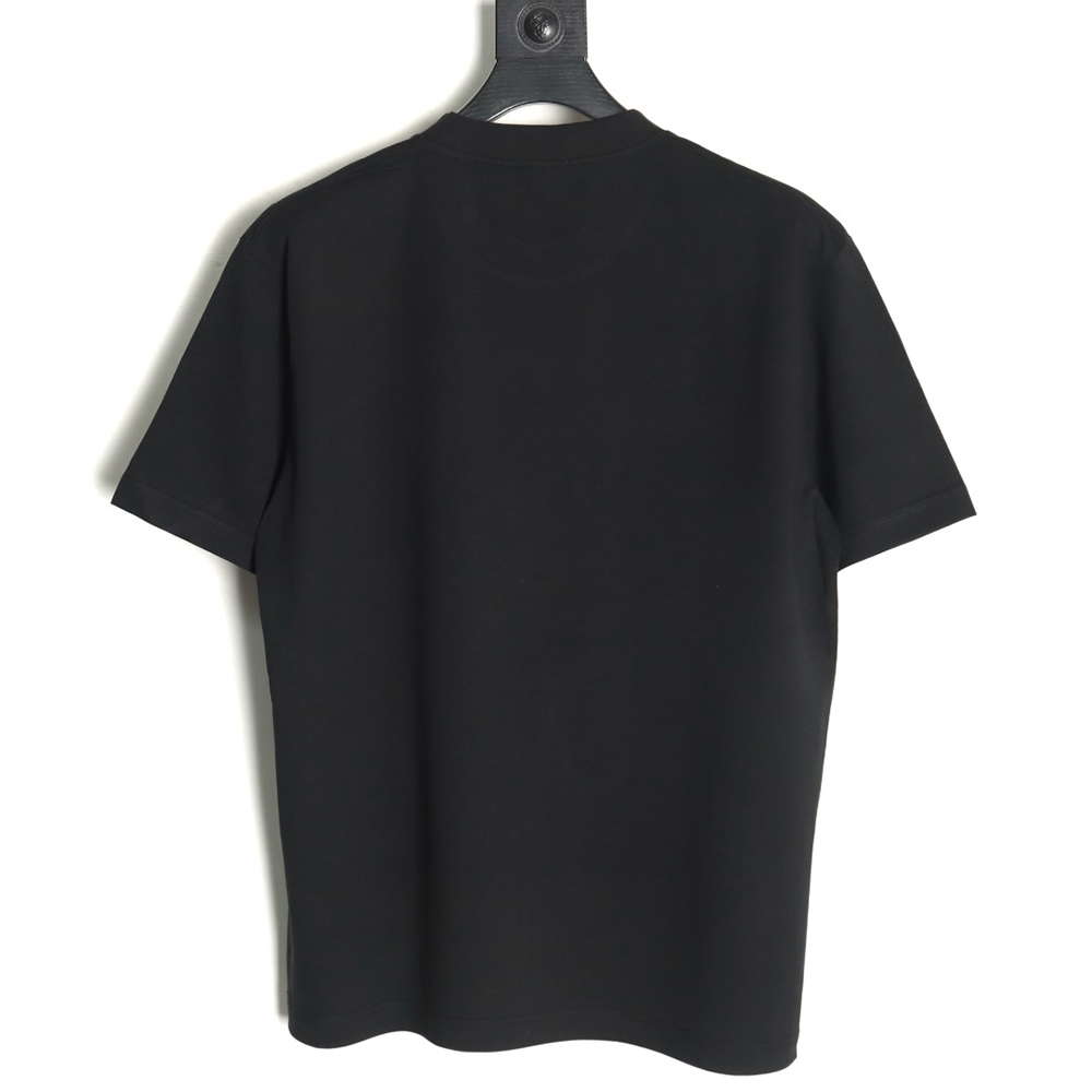 Loewe & Hals Moving Castle Joint Pocket Flame Embroidered Short Sleeve T-shirt TSK1