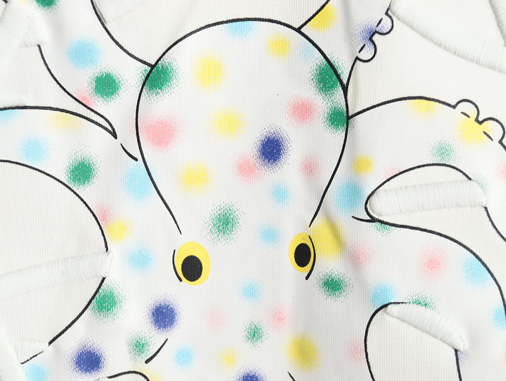 Loewe Octopus print and Anagram embroidered short-sleeved T-shirt