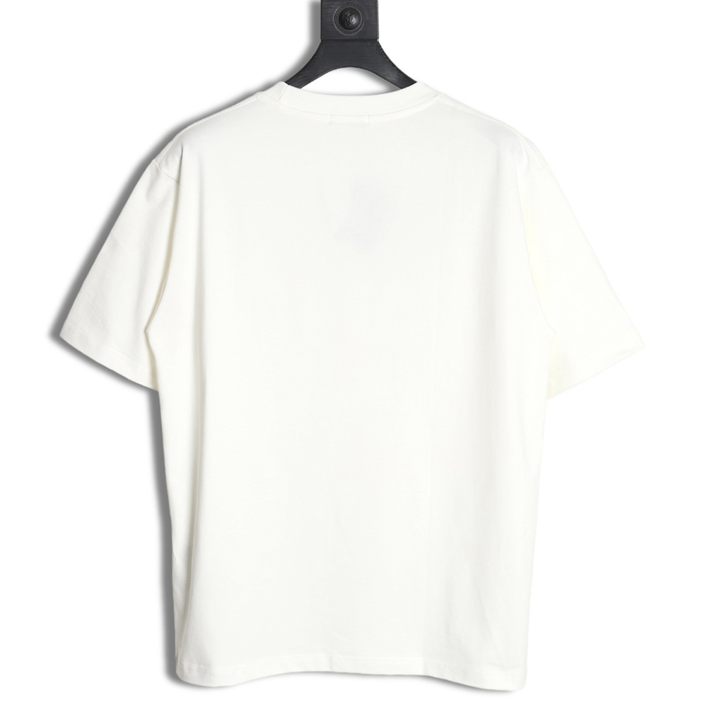 Prada Neckline Metal Triangle Logo Short Sleeve T-Shirt