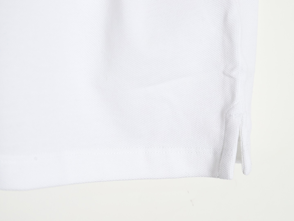 Prada color block ribbed collar POLO short sleeve