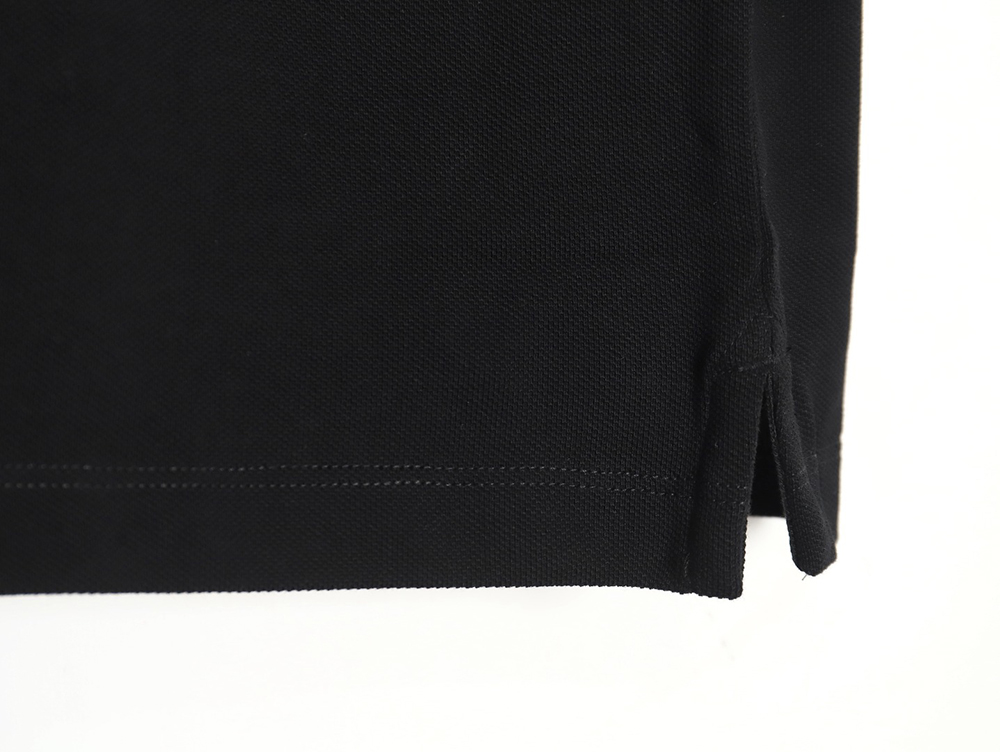 Prada color block ribbed collar POLO short sleeve TSK1