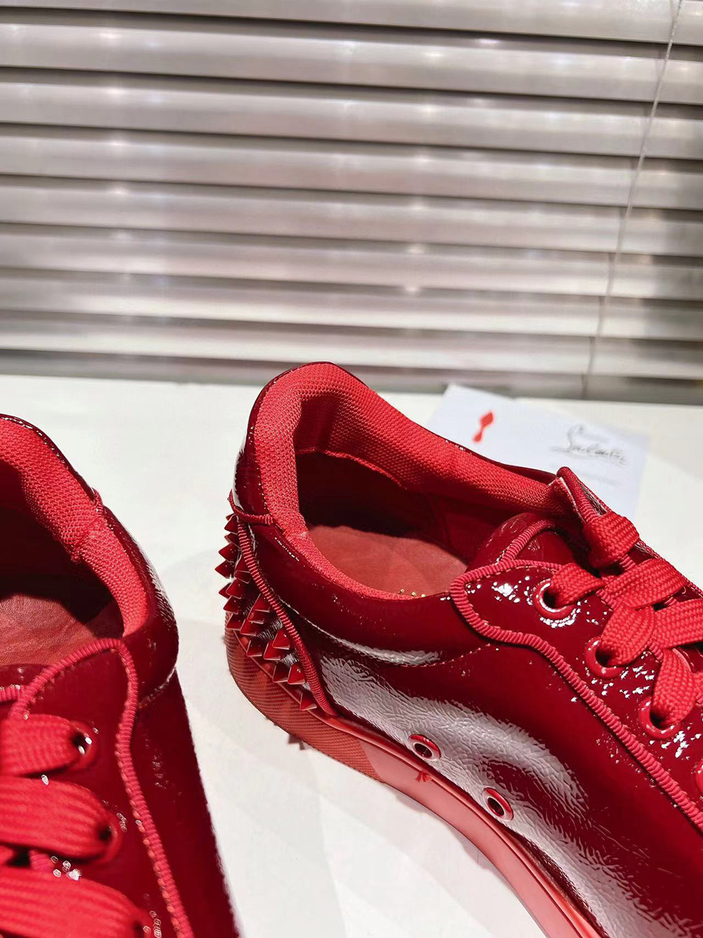 Christian Louboutin Louis Junior P Pik Pik Strass Sneakers