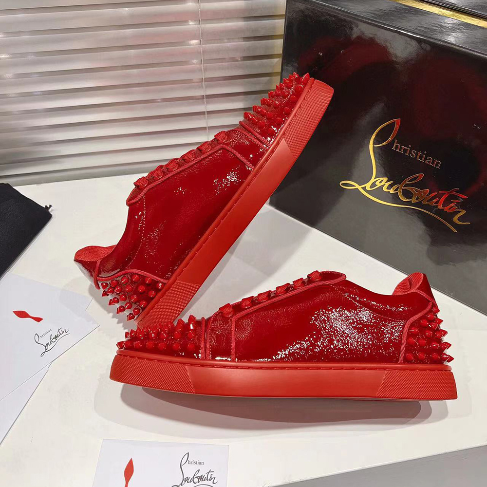 Christian Louboutin Louis Junior P Pik Pik Strass Sneakers