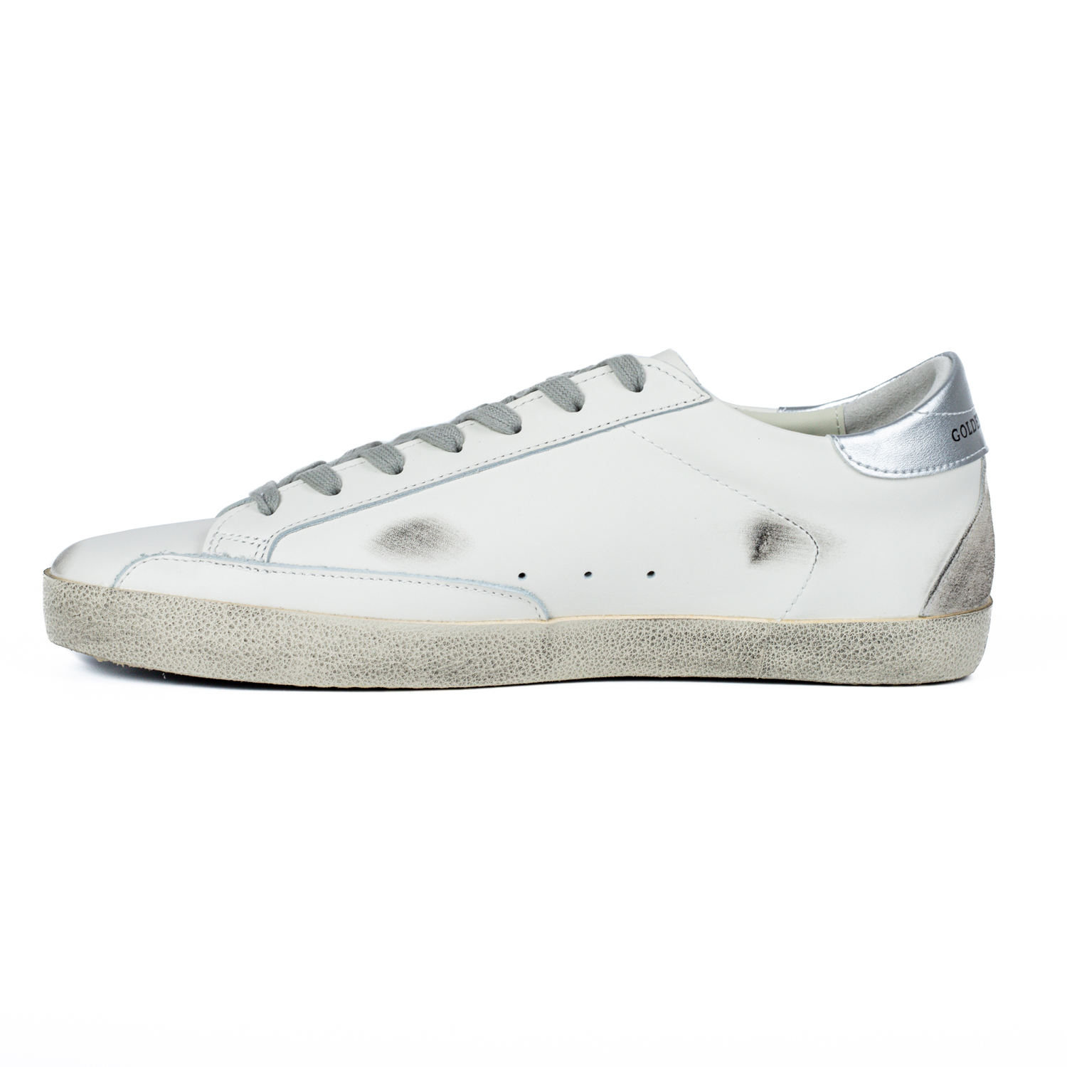 Golden Goose Super-Star White Silver