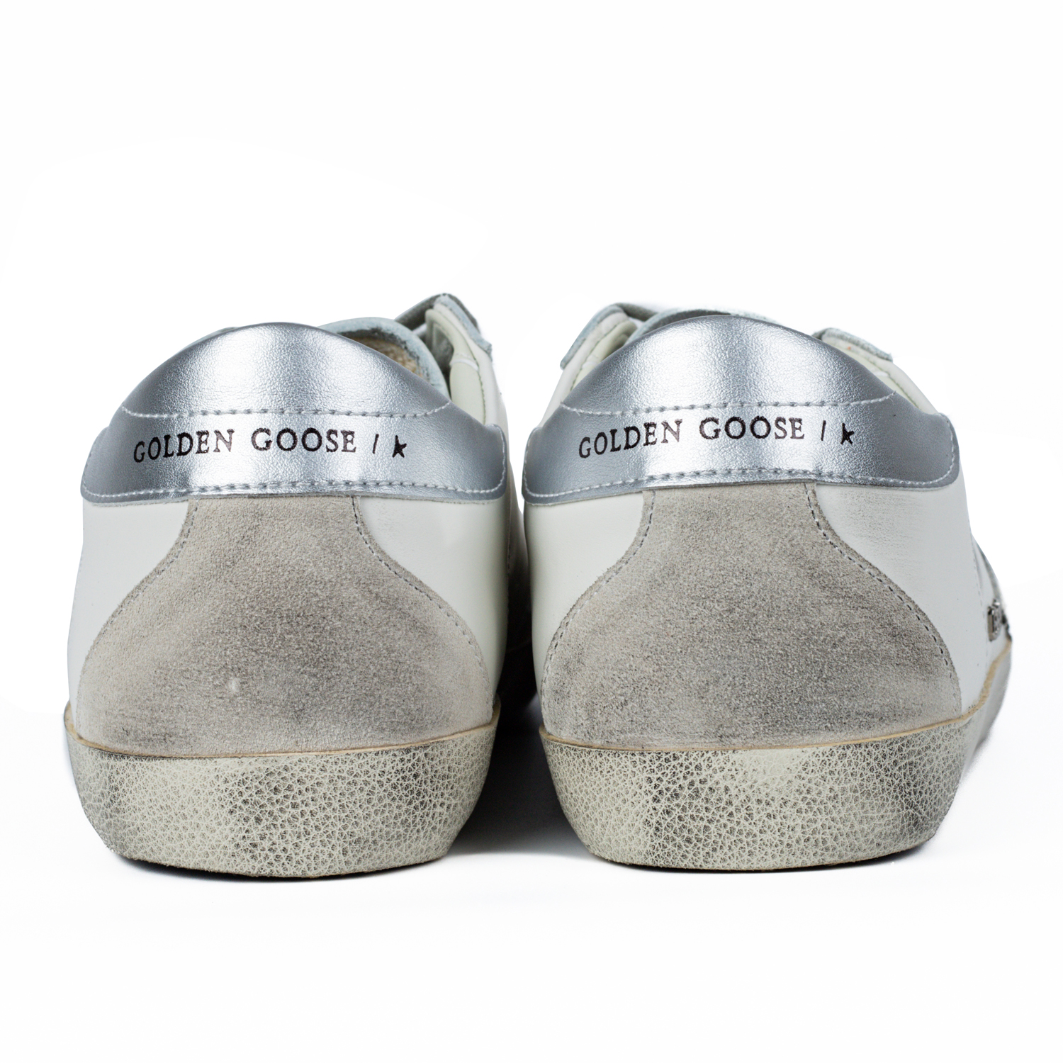 Golden Goose Super-Star White Silver