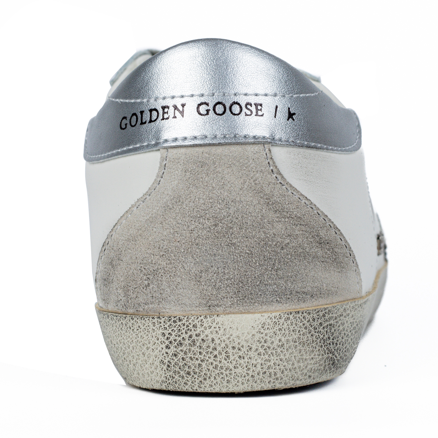 Golden Goose Super-Star White Silver