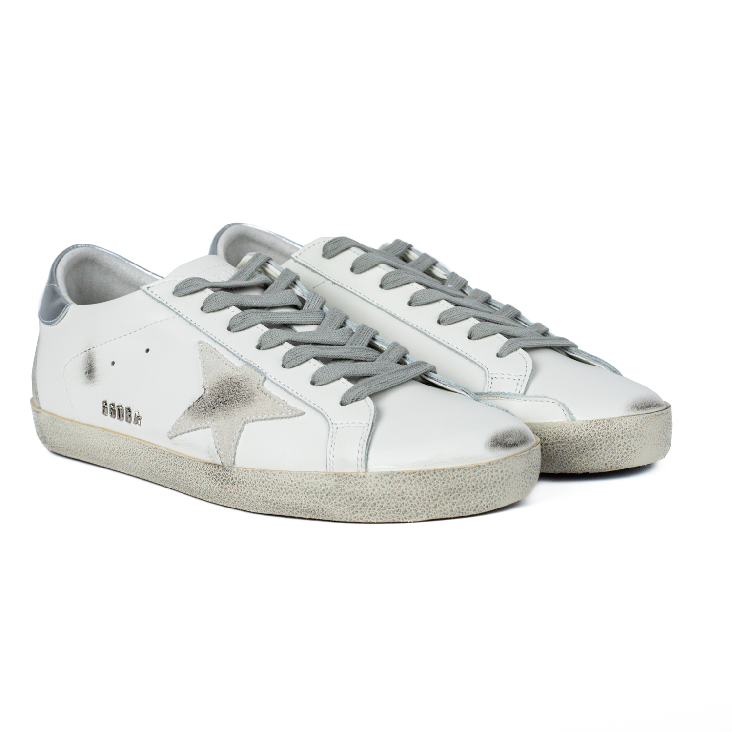 Golden Goose Super-Star White Silver