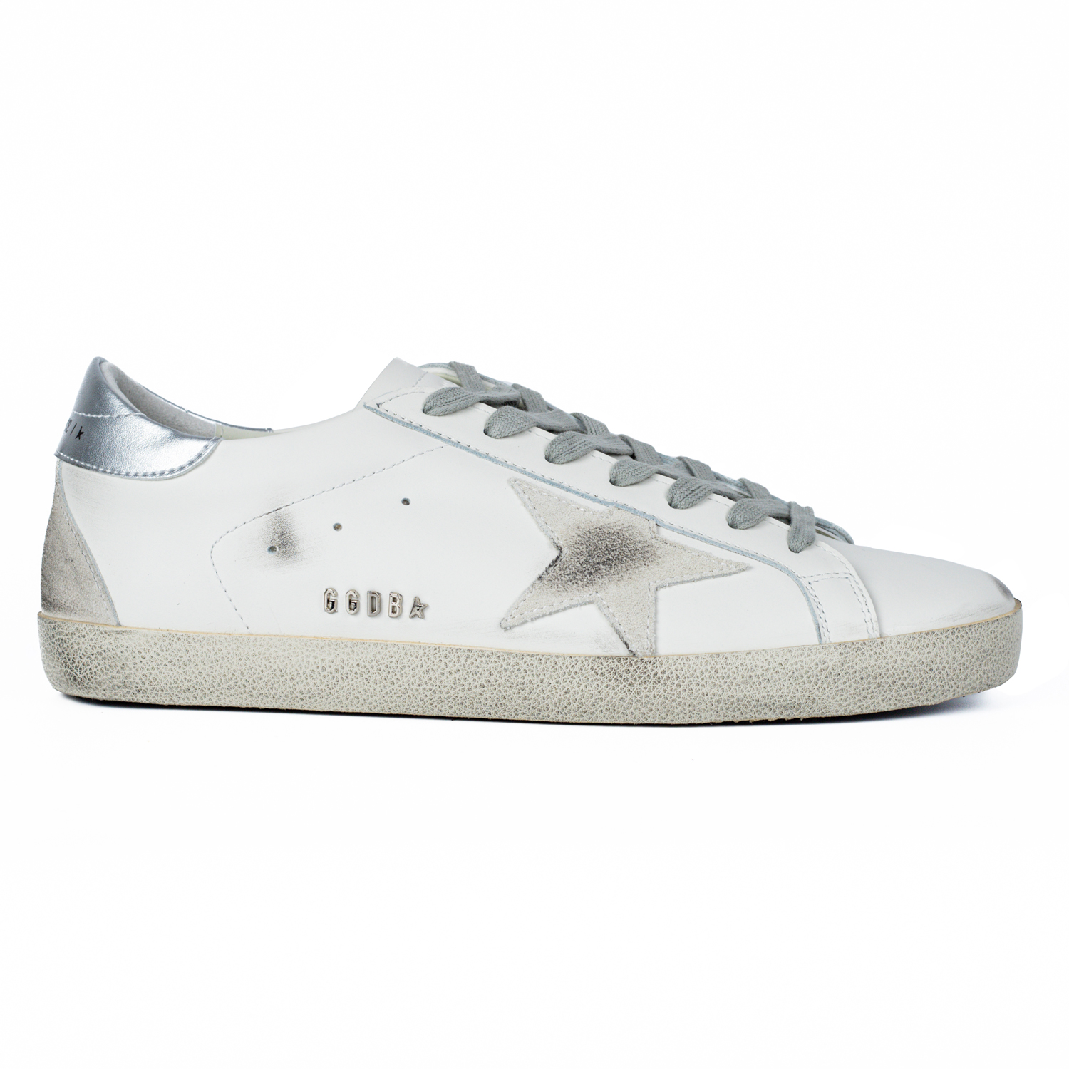 Golden Goose Super-Star White Silver