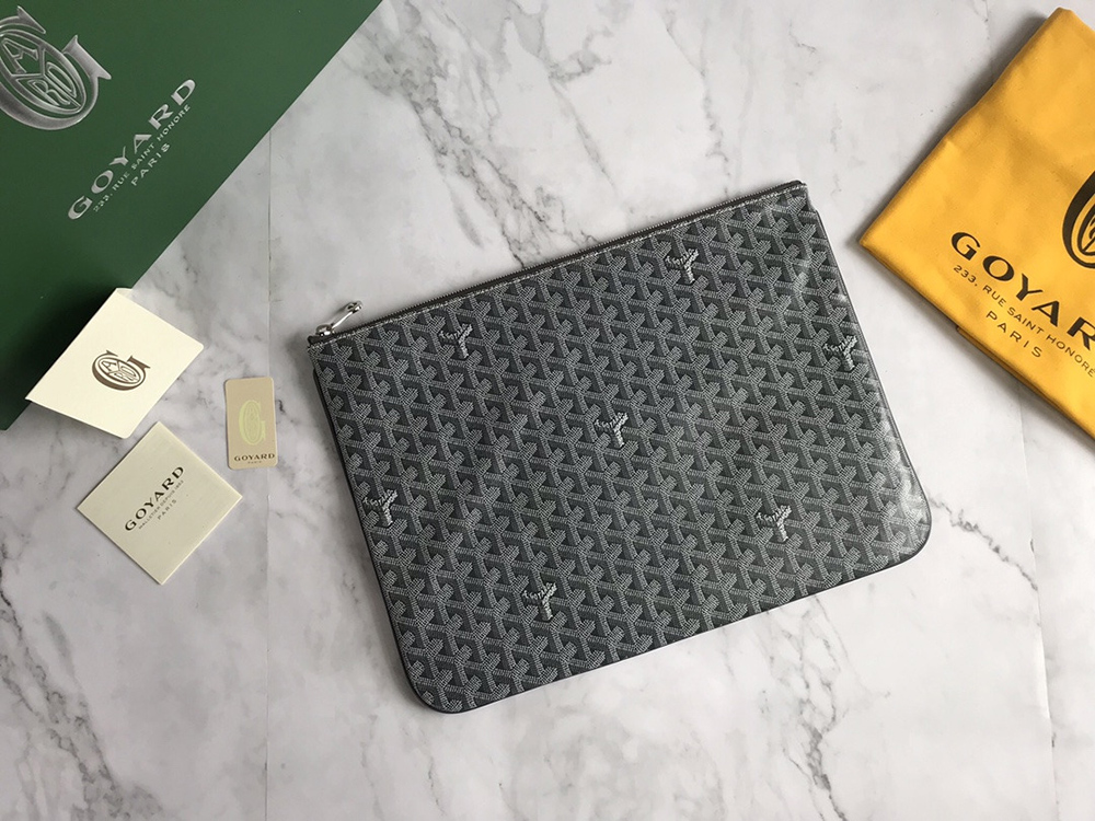 Goyard Senat Pouch GM bags  Grey 1CL51P 40*30cm
