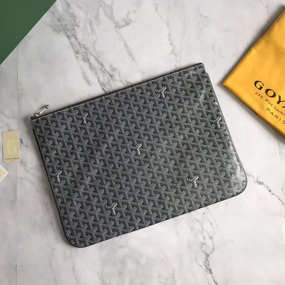 Goyard Senat Pouch GM bags  Grey 1CL51P 40*30cm