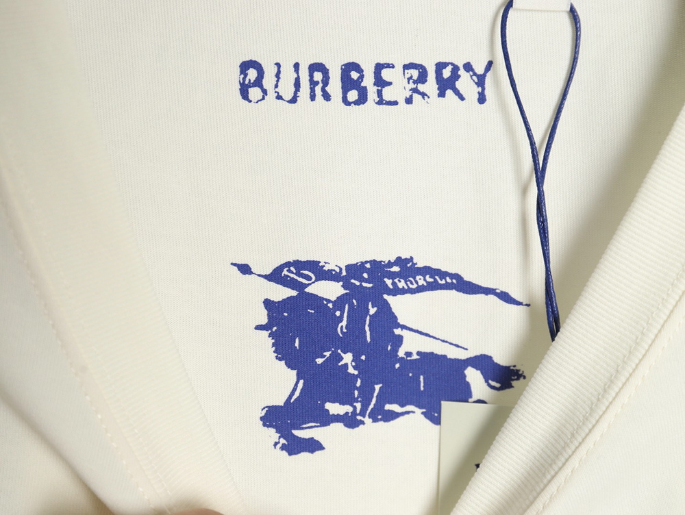 Burberry blue label war horse print round neck short sleeves