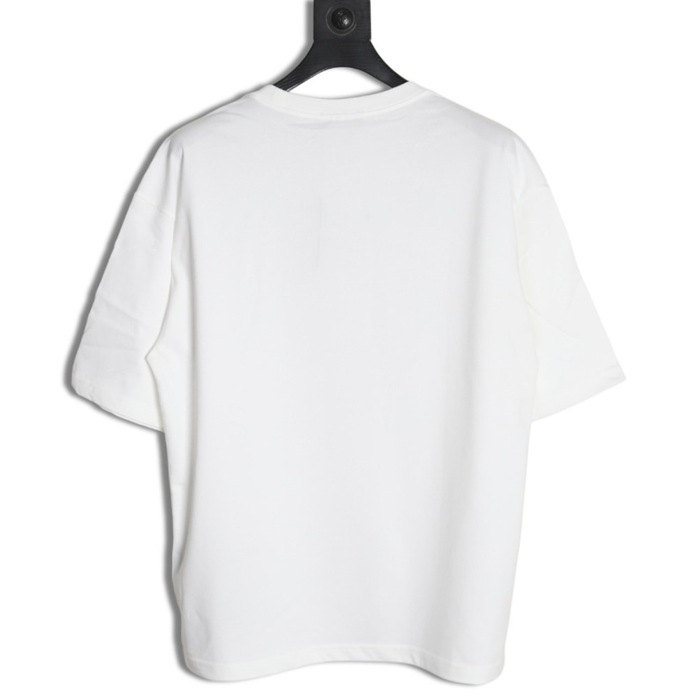 Balenciaga Yellow Tape Double B Letter Short Sleeve