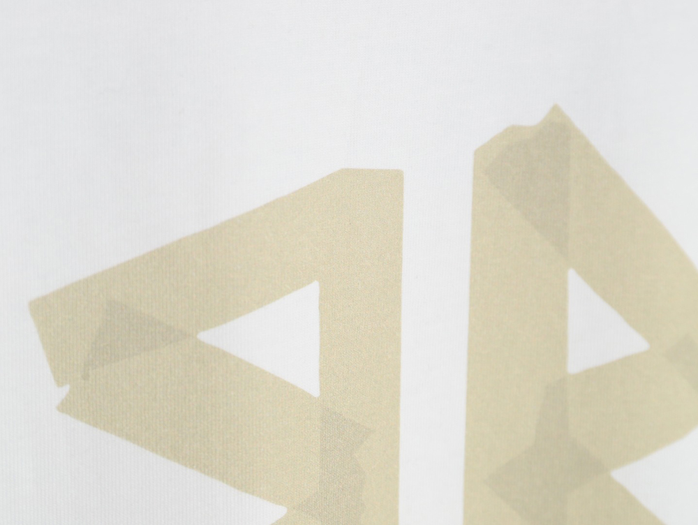 Balenciaga Yellow Tape Double B Letter Short Sleeve