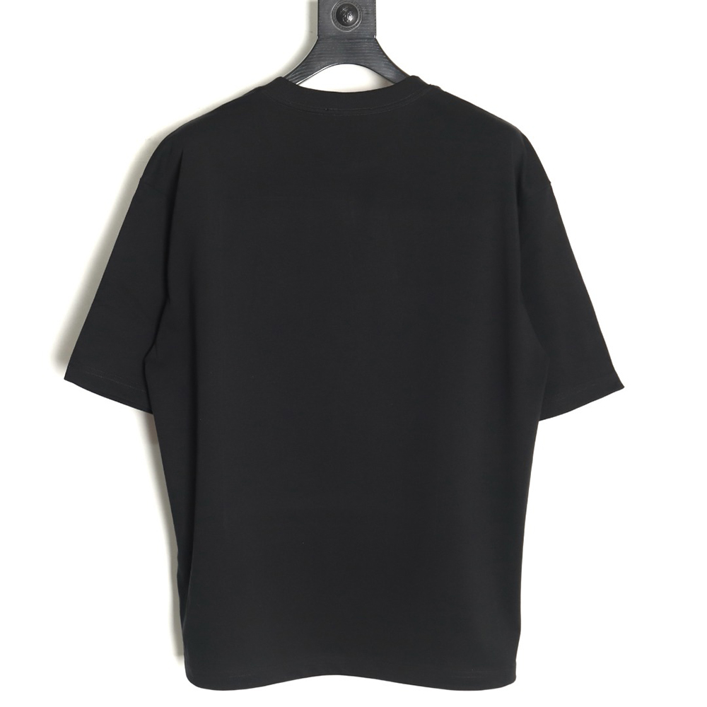 Balenciaga Yellow Tape Double B Letter Short Sleeve TSK1