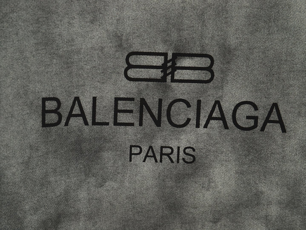 Balenciaga gradient letter logo short sleeve