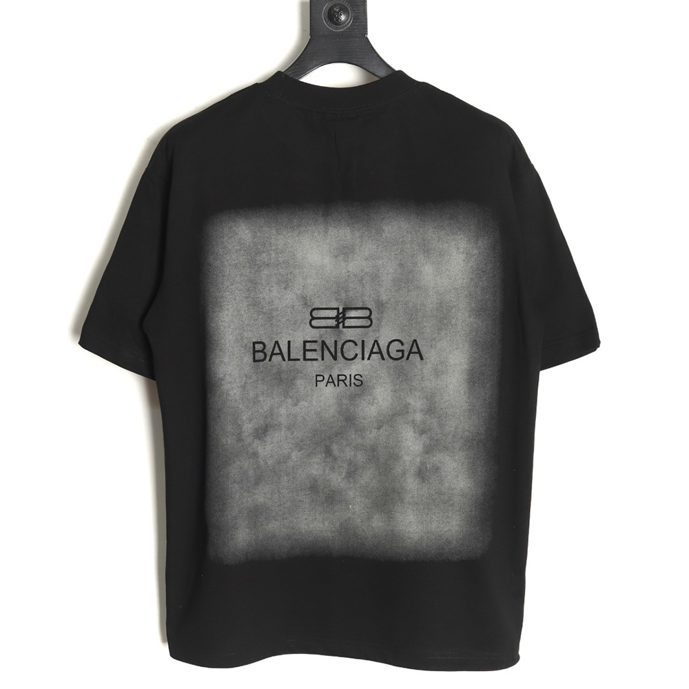 Balenciaga gradient letter logo short sleeve