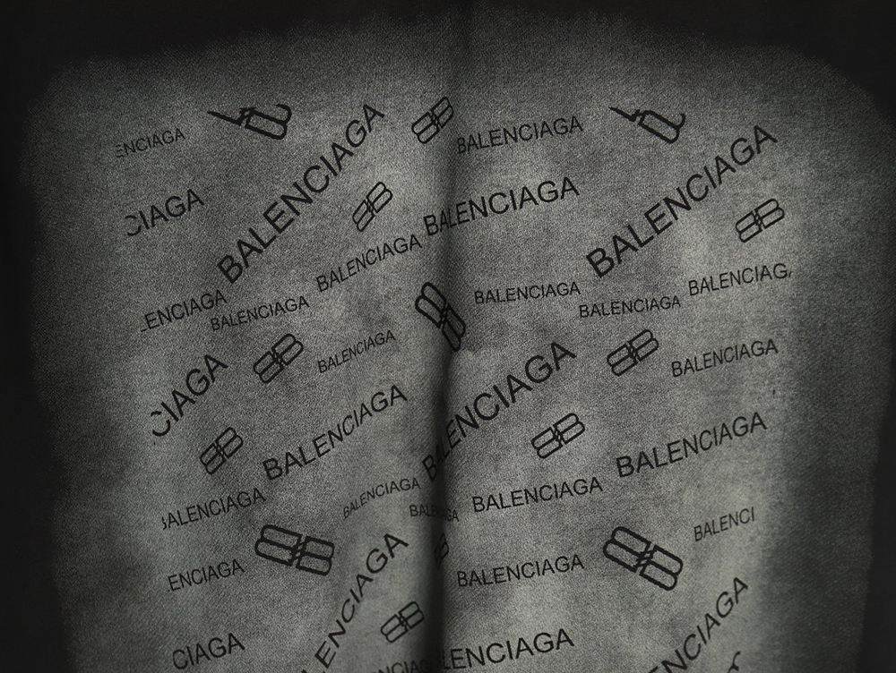 Balenciaga gradient letter logo short sleeve