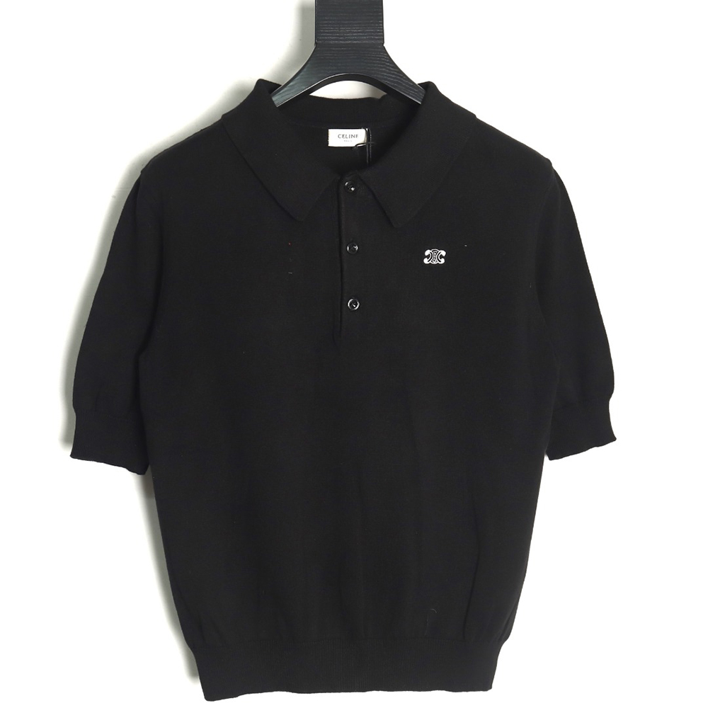 Celine Arc de Triomphe short-sleeved POLO shirt