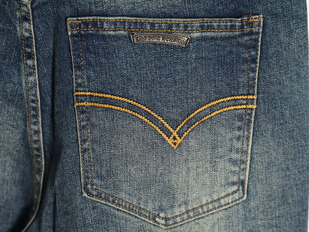 Chrome Heart Classic Cross Denim Pants