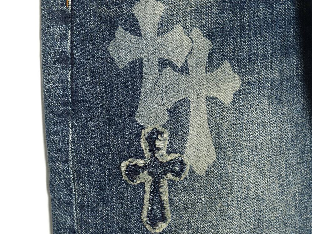 Chrome Heart Classic Cross Denim Pants