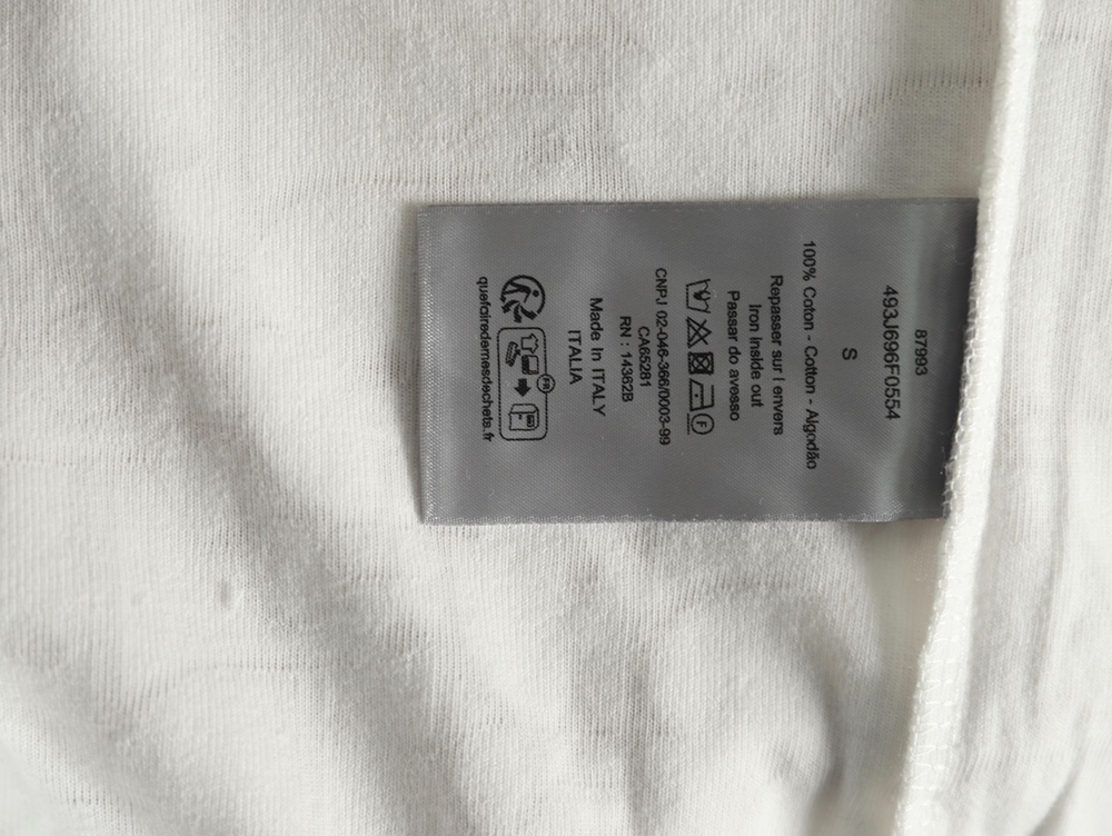 Dior classic jacquard full-print lettering short-sleeved T-shirt