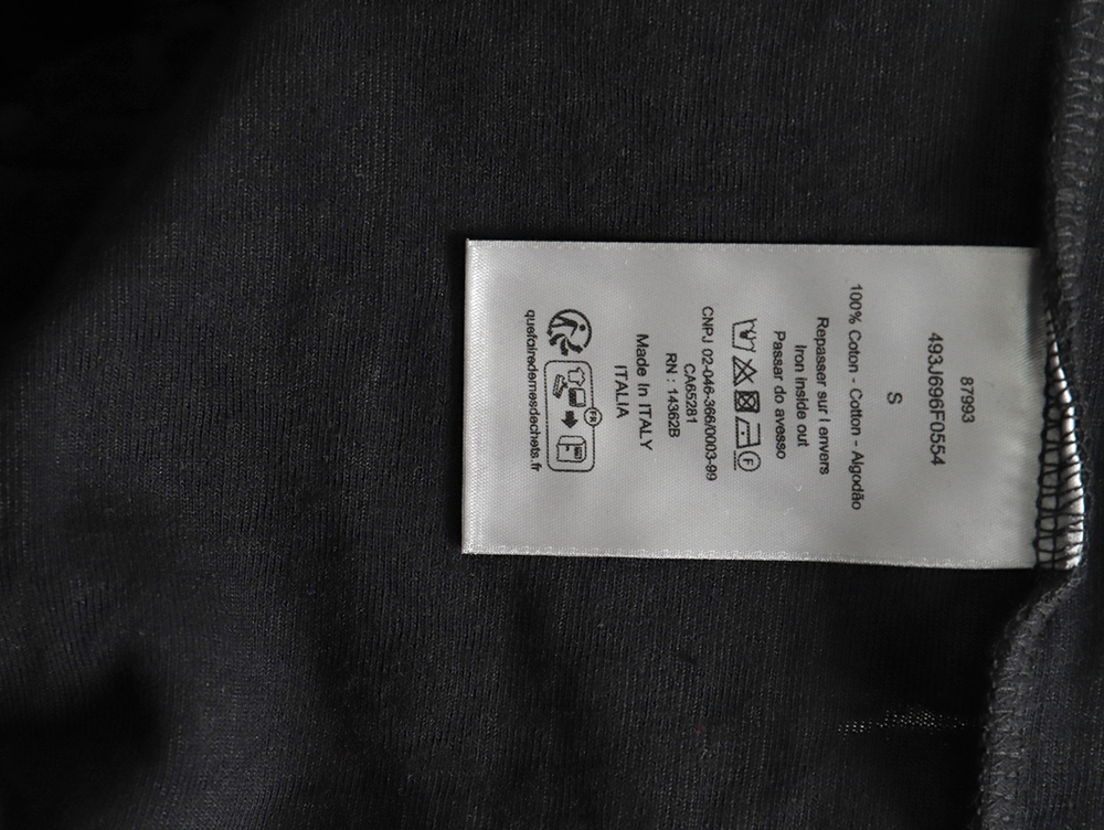Dior classic jacquard full-print lettering short-sleeved T-shirt TSK1