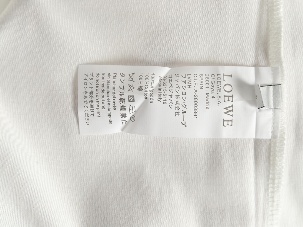 Loewe Towel Embroidered Short Sleeve T-Shirt