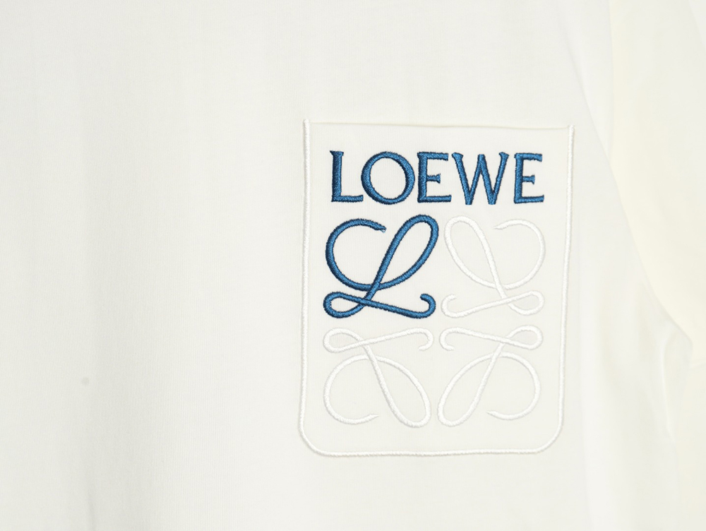 Loewe Pocket Logo Embroidered Short Sleeve T-Shirt