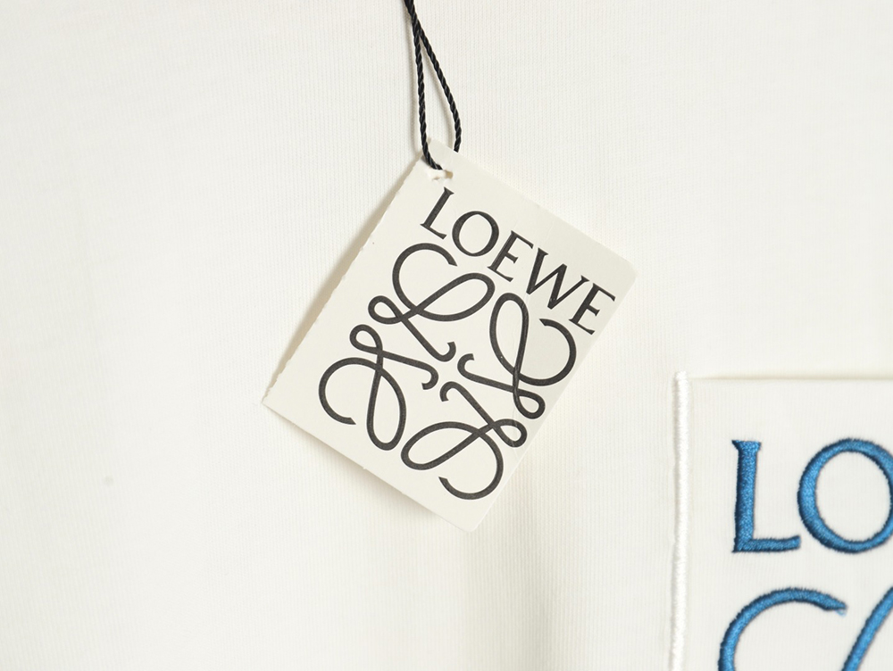 Loewe Pocket Logo Embroidered Short Sleeve T-Shirt