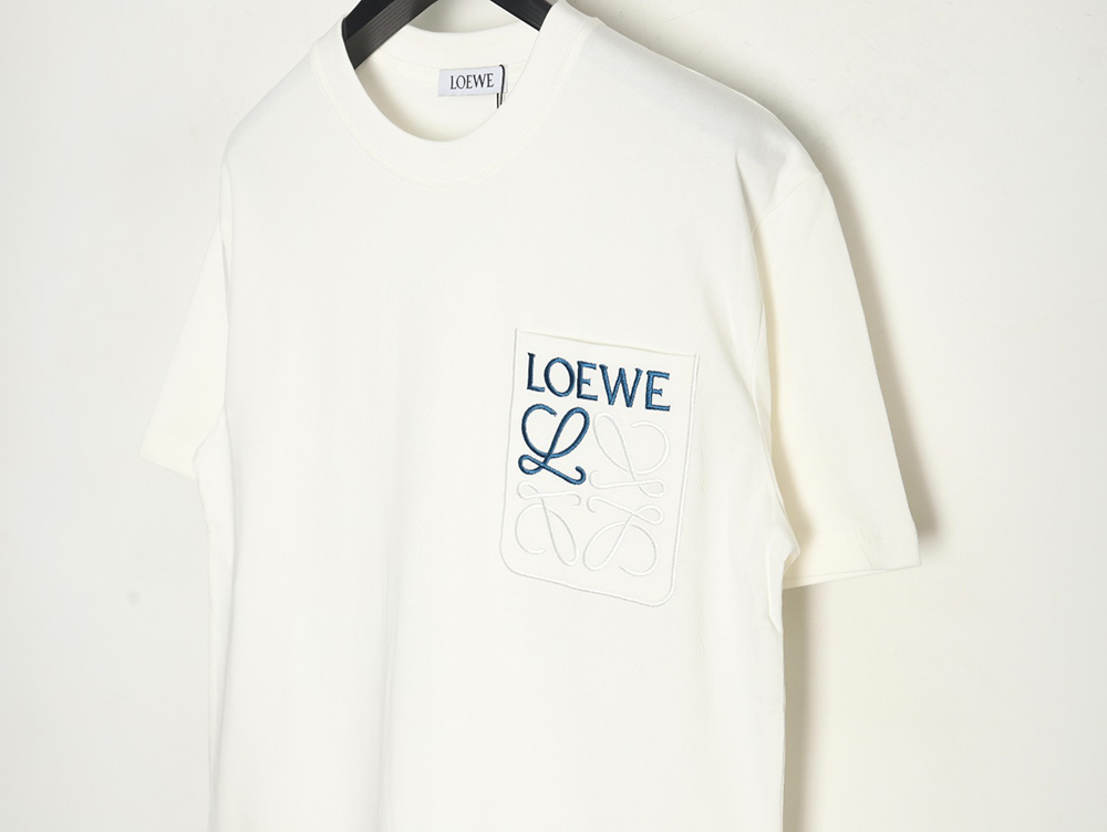 Loewe Pocket Logo Embroidered Short Sleeve T-Shirt