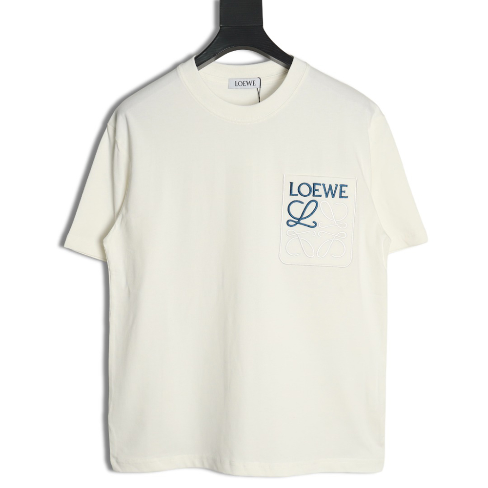 Loewe Pocket Logo Embroidered Short Sleeve T-Shirt