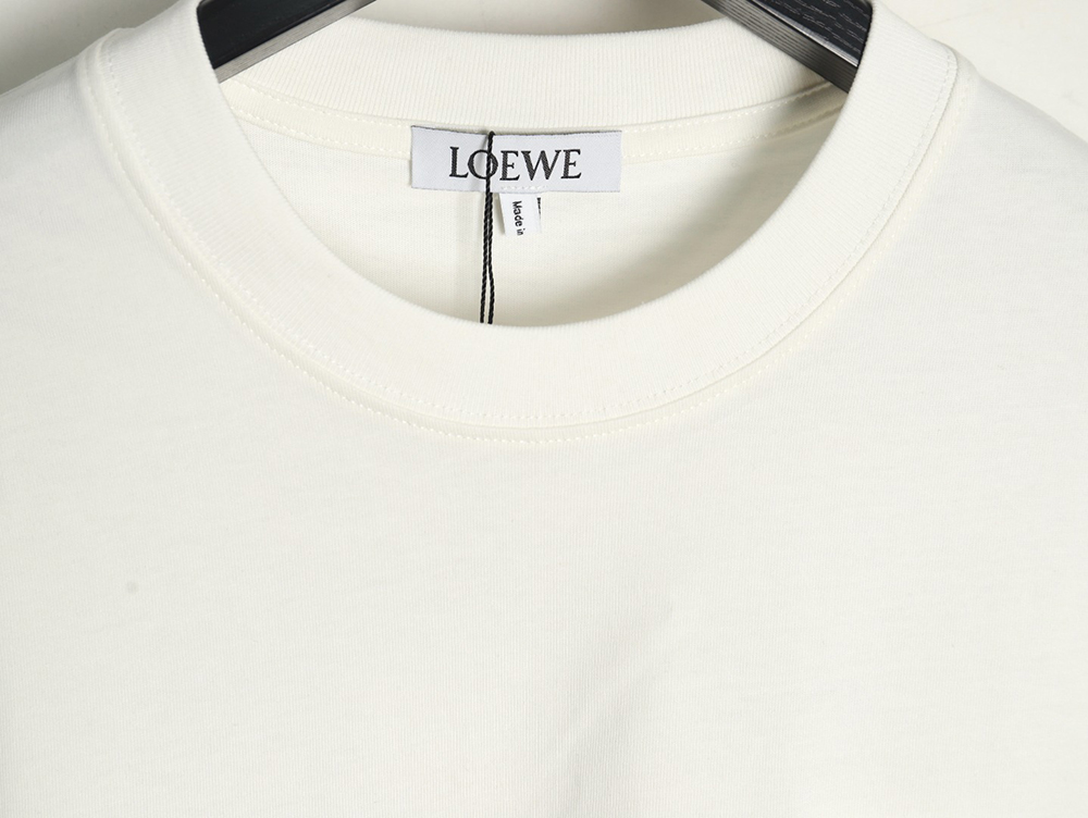 Loewe Pocket Logo Embroidered Short Sleeve T-Shirt TSK2