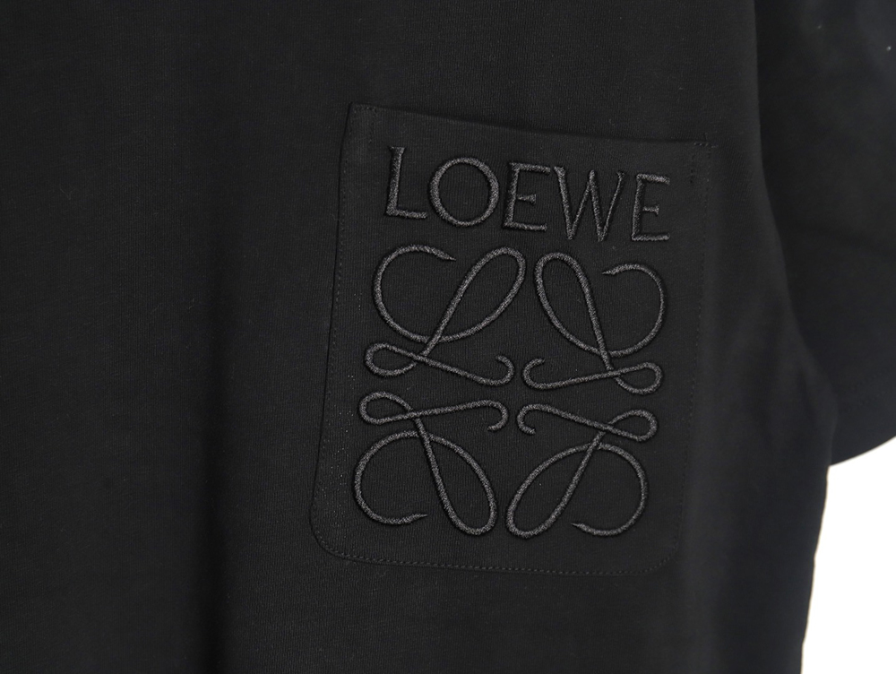 Loewe Pocket Logo Embroidered Short Sleeve T-Shirt TSK3