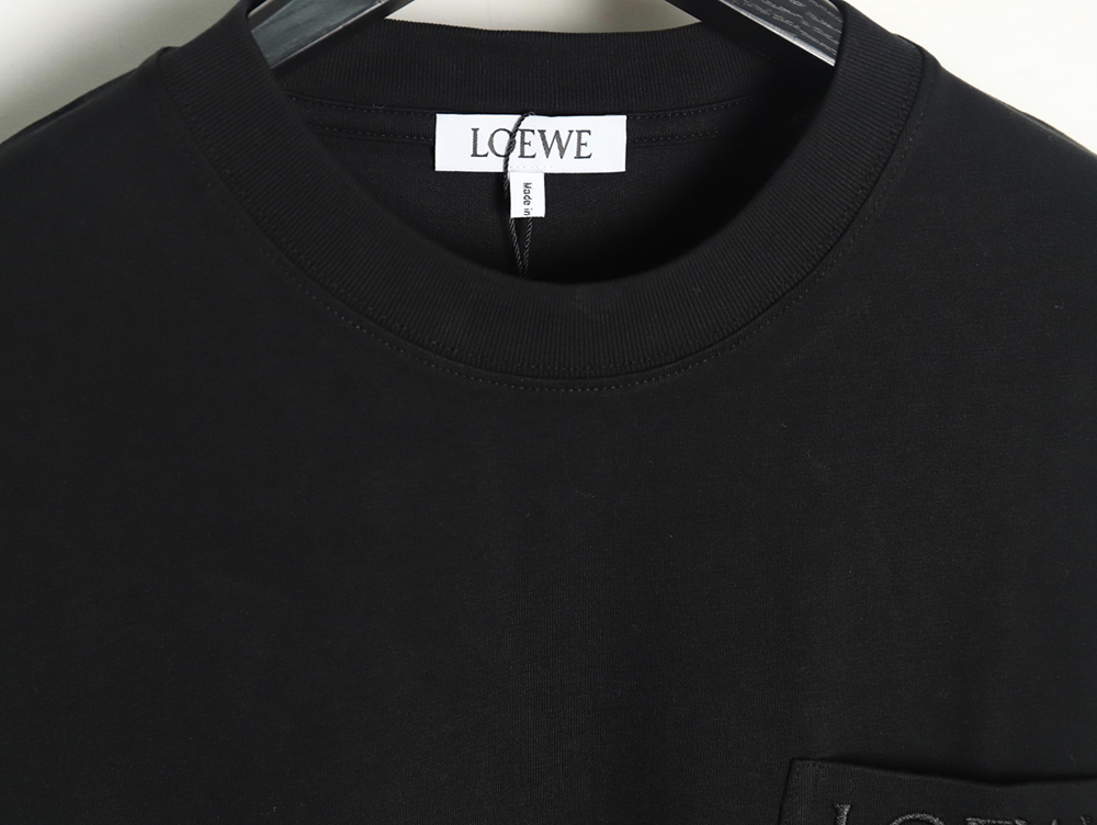 Loewe Pocket Logo Embroidered Short Sleeve T-Shirt TSK3