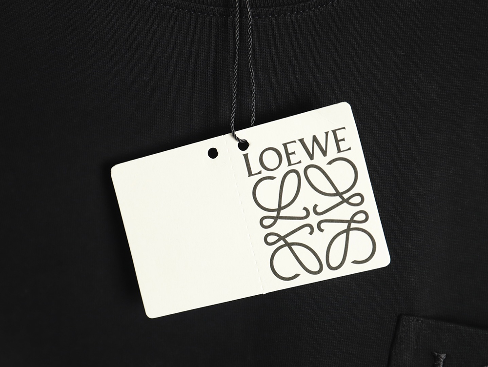 Loewe Pocket Logo Embroidered Short Sleeve T-Shirt TSK3