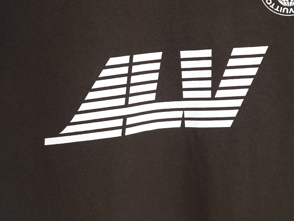 Louis Vuitton horizontal line logo print short sleeve T-shirt