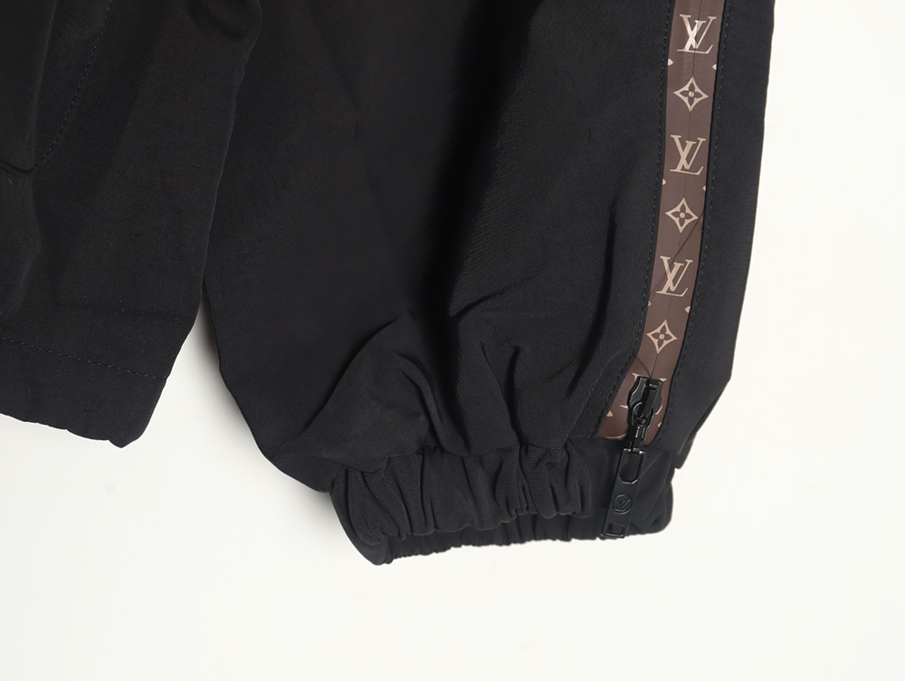 Louis Vuitton monogram patchwork trench coat zipper jacket