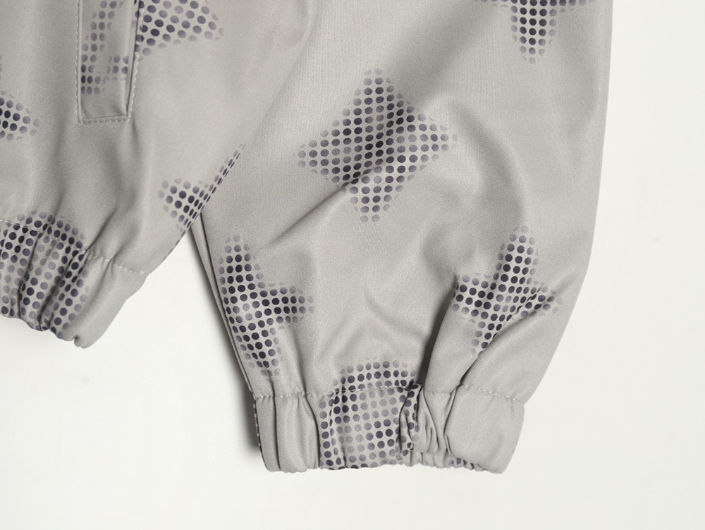 Louis Vuitton monogram full print trench coat zip up jacket