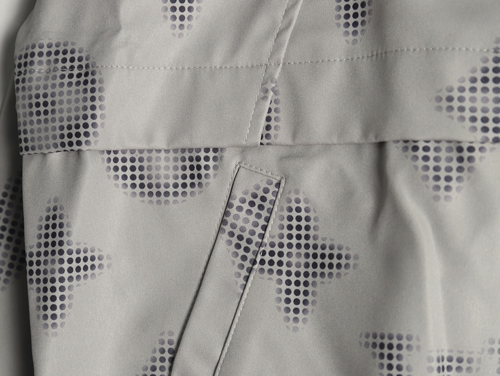 Louis Vuitton monogram full print trench coat zip up jacket